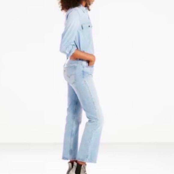 Levi's 517 Cropped Bootcut Reissued Jeans Size 26 - Picture 3 of 9